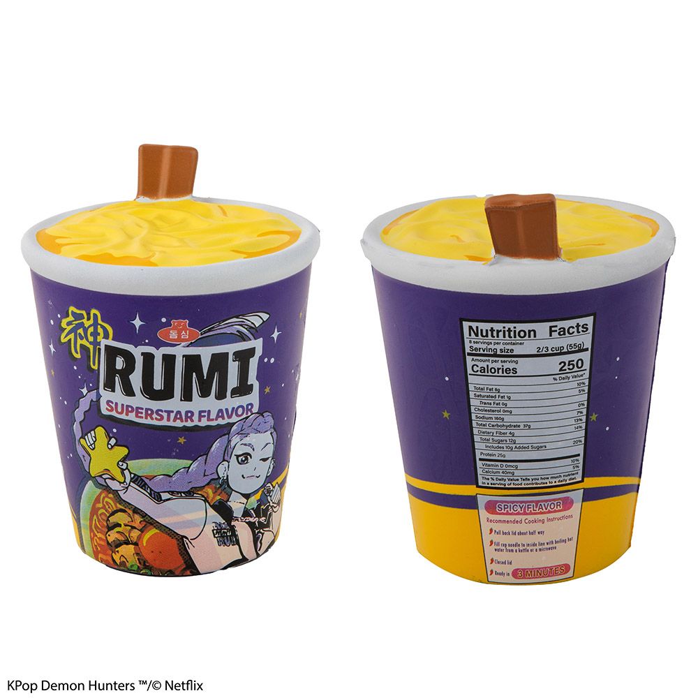 Squishy K-POP DEMON HUNTERS Noodle Cup Rumi Superstar Flavor