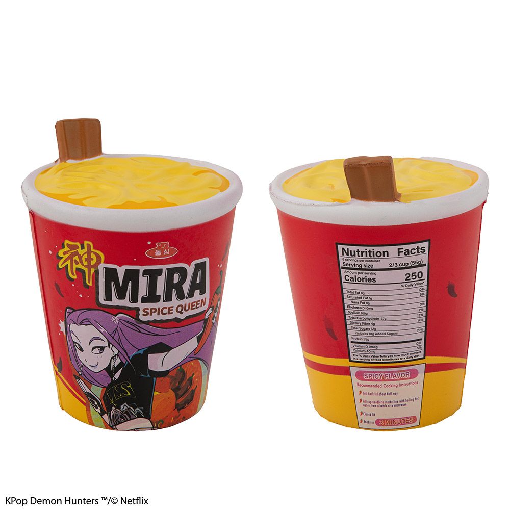 Squishy K-POP DEMON HUNTERS Noodle Cup Mira Spice Queen