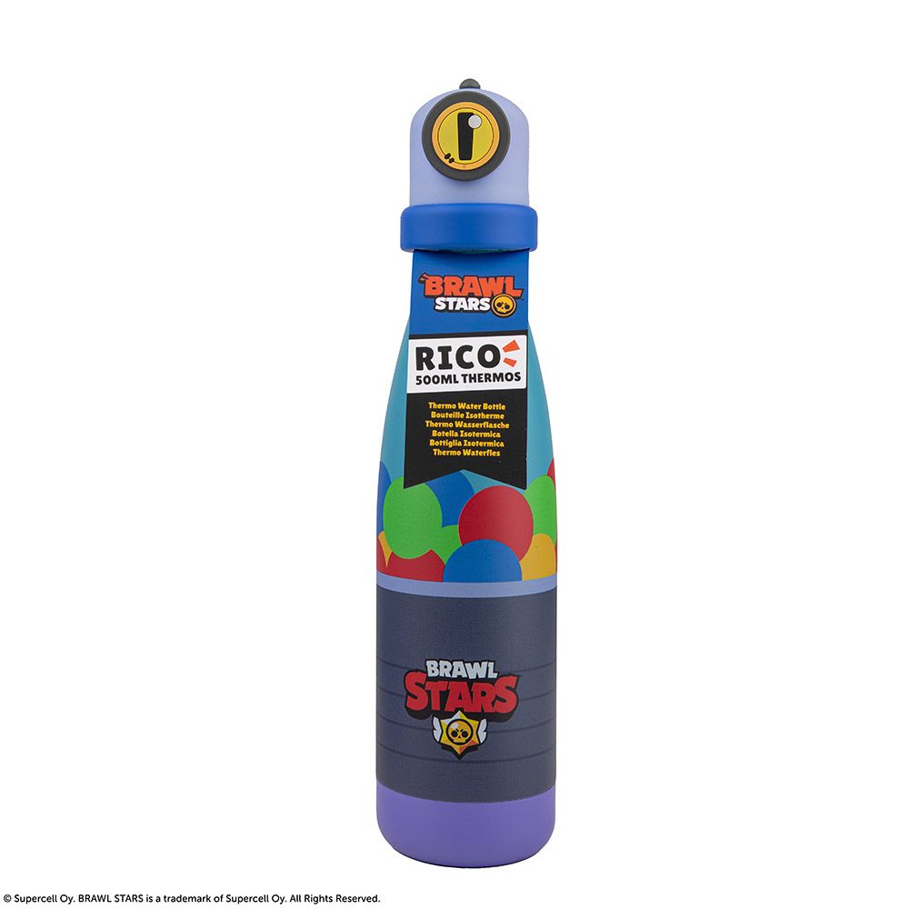 Metallic Bottle Hot&Cold 500ml BRAWL STARS Rico