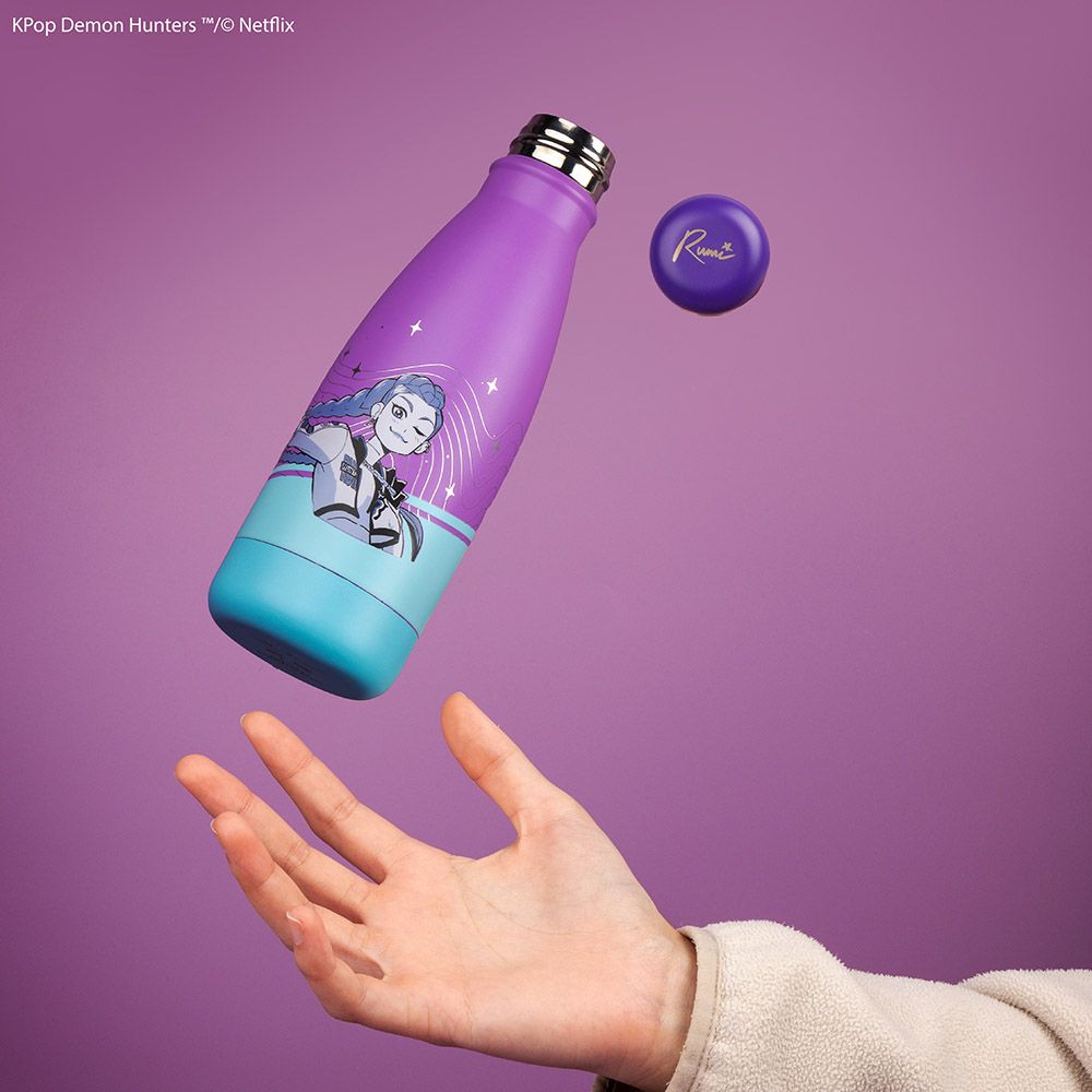 Metallic Mini Water Bottle 500ml K-POP DEMON HUNTERS Rumi