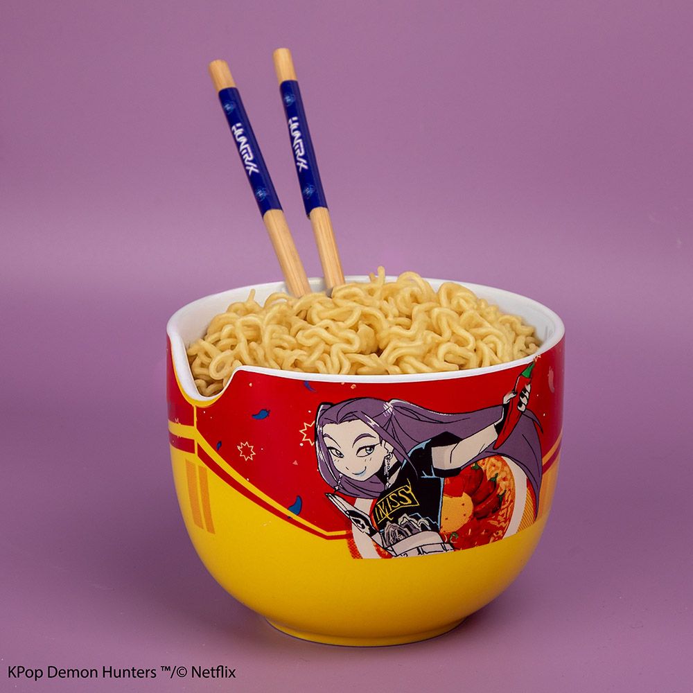 Ramen Bowl with Chopsticks K-POP DEMON HUNTERS Mira Spice Queen