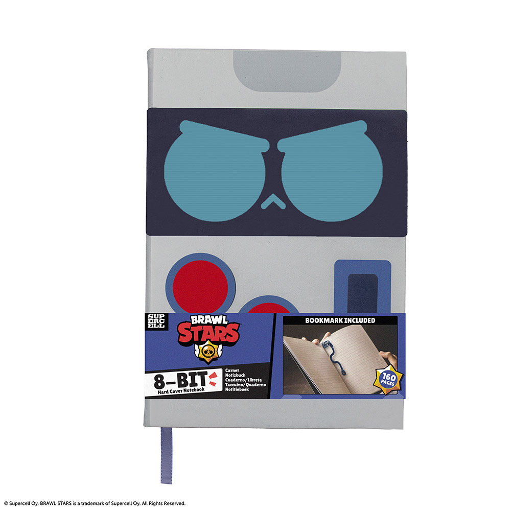 Premium Hardcover PU Notebook A5 BRAWL STARS 8-Bit
