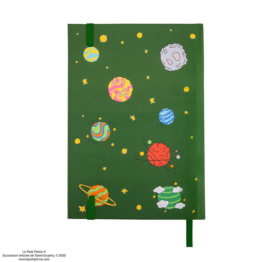 Premium Hardcover Notebook A5 THE LITTLE PRINCE Spinning Asteroid B-612