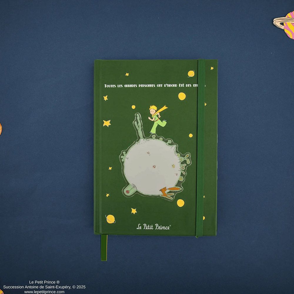 Premium Hardcover Notebook A5 THE LITTLE PRINCE Spinning Asteroid B-612