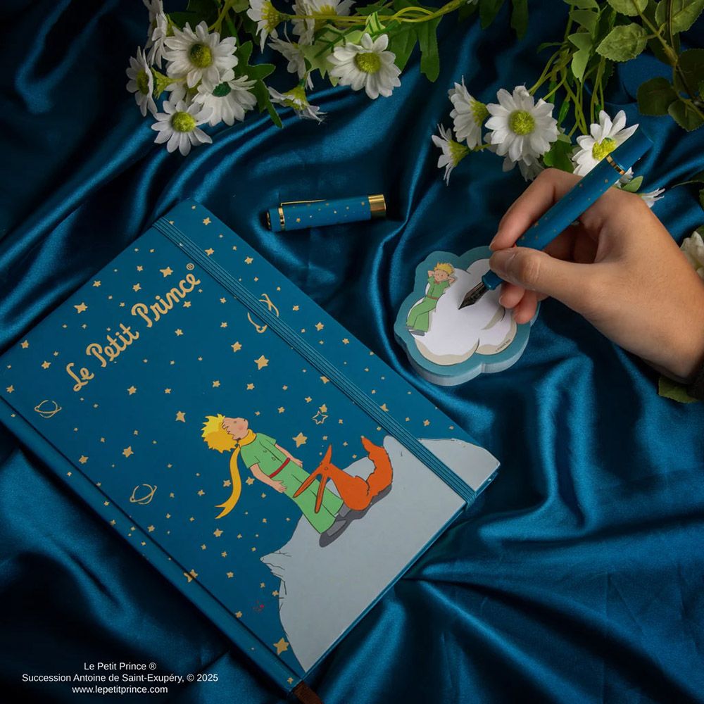 Premium Hardcover Notebook A5 with Pen & Memo Pad THE LITTLE PRINCE