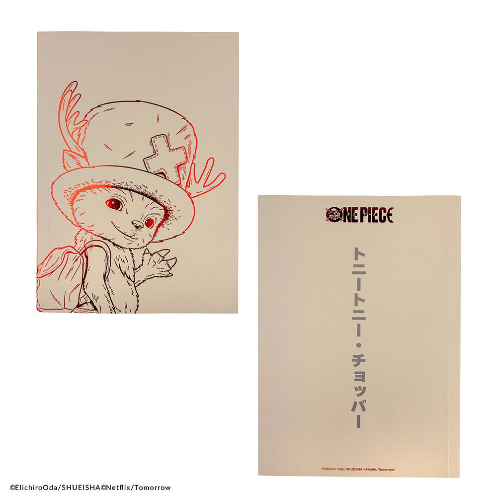 Premium Soft cover PU Notebook A5 ONE PIECE Chopper's Sketch