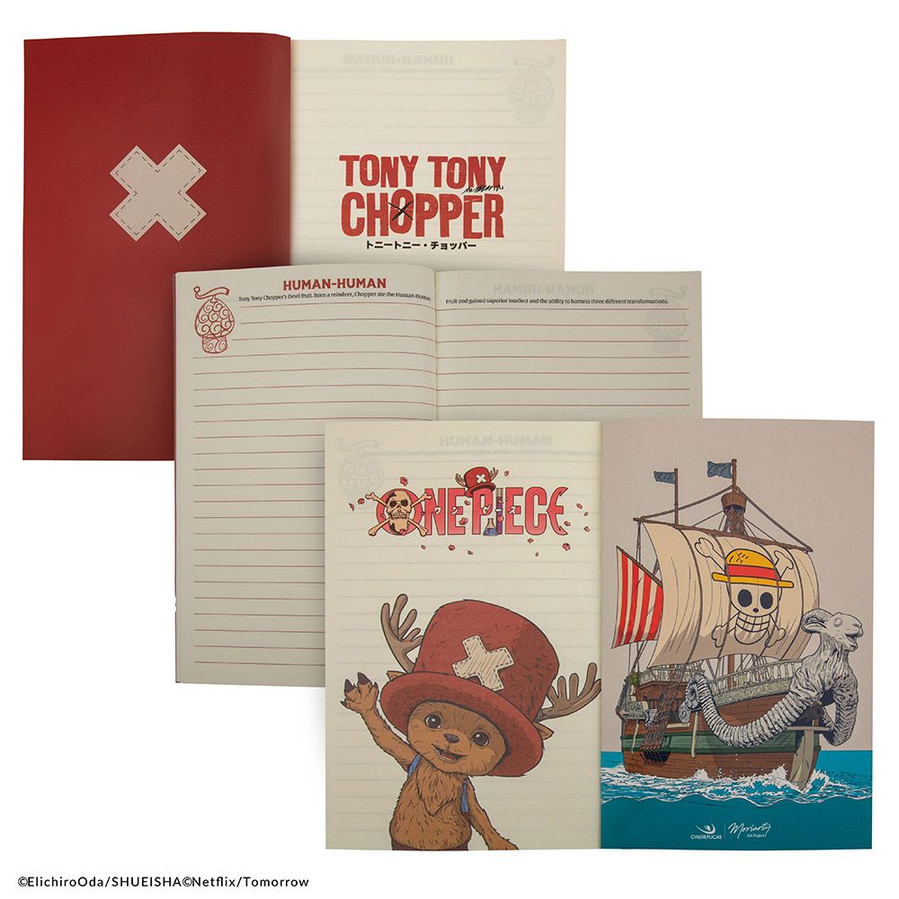 Premium Soft cover PU Notebook A5 ONE PIECE Chopper's Sketch