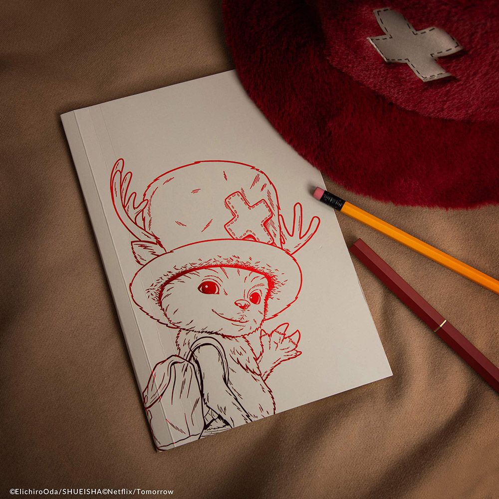 Premium Soft cover PU Notebook A5 ONE PIECE Chopper's Sketch