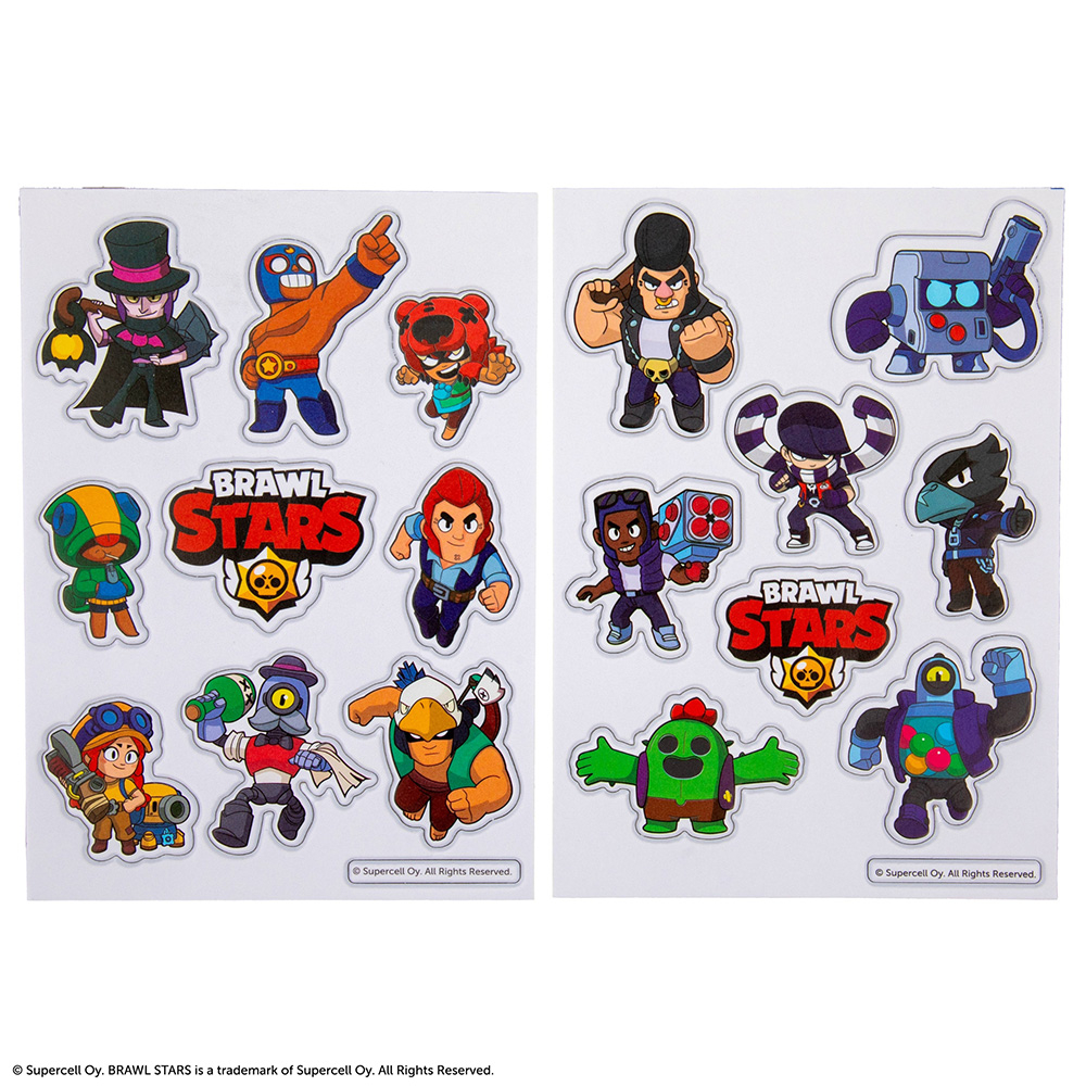 Set Of 2 Puffy Stickers BRAWL STARS