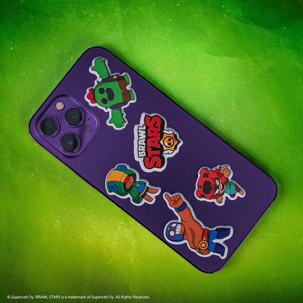 Set Of 2 Puffy Stickers BRAWL STARS
