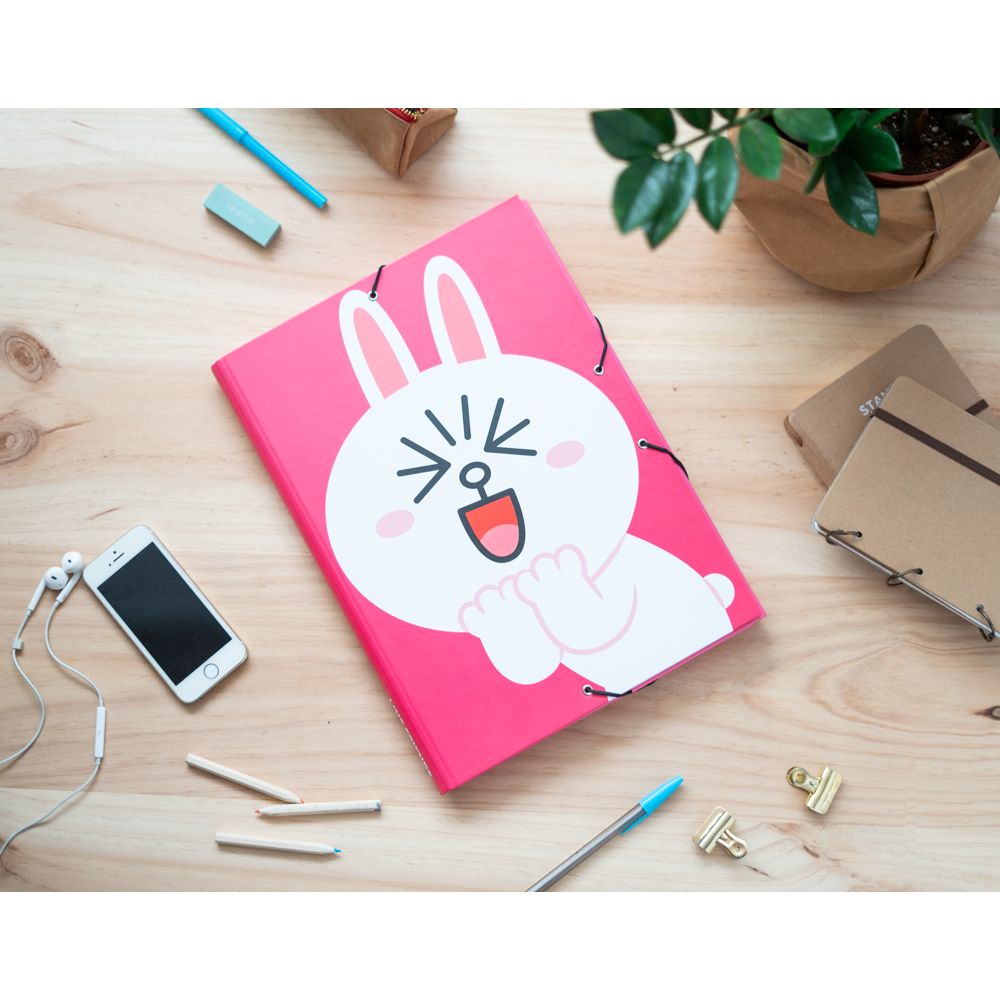 Folder Elastic cord A4 LINE FRIENDS Cony