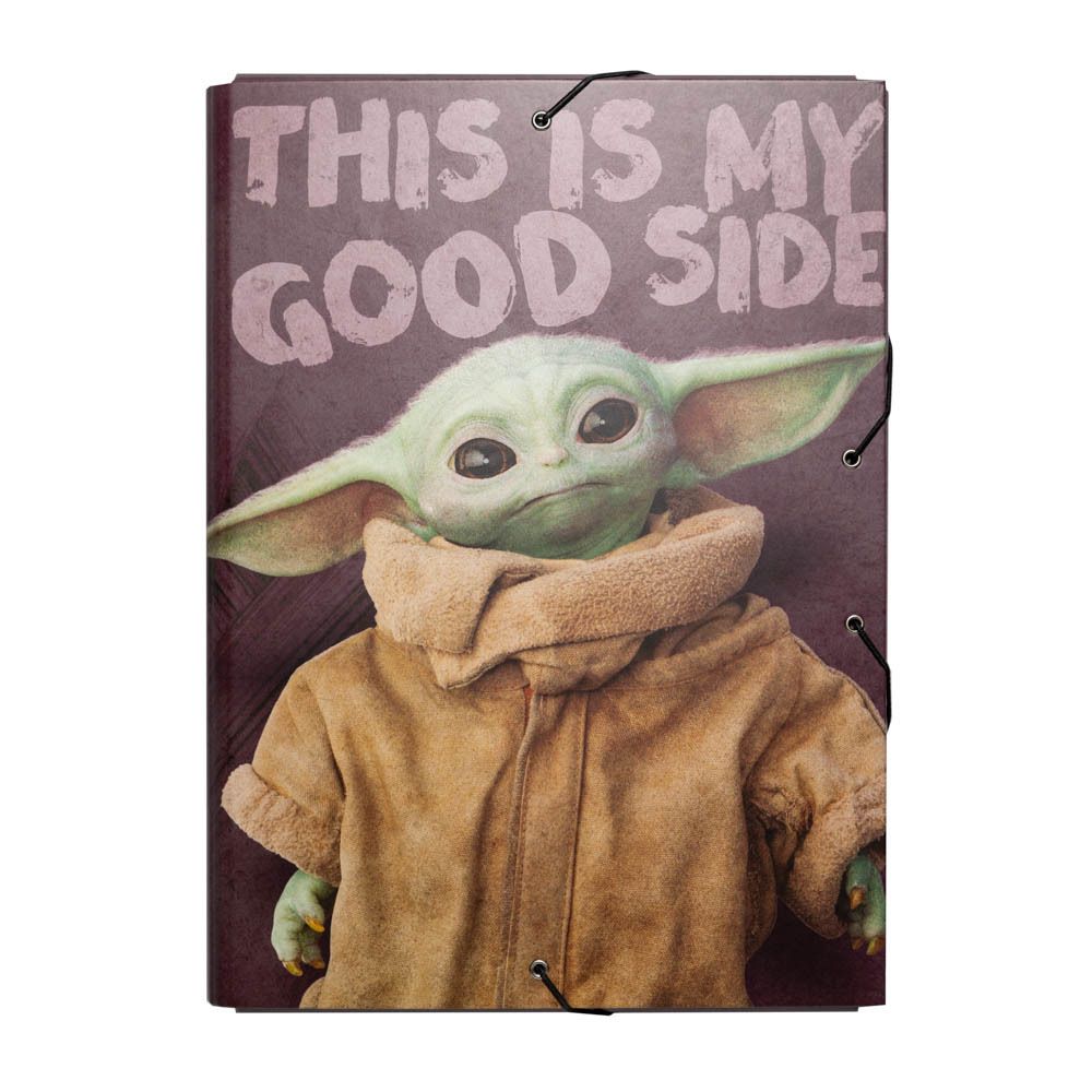 Κουτί σκληρό, 3cm ράχη, με Λάστιχο A4 STAR WARS THE MANDALORIAN