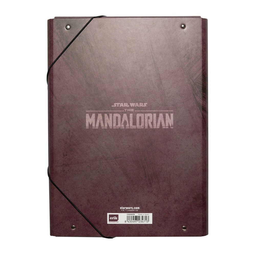 Κουτί σκληρό, 3cm ράχη, με Λάστιχο A4 STAR WARS THE MANDALORIAN