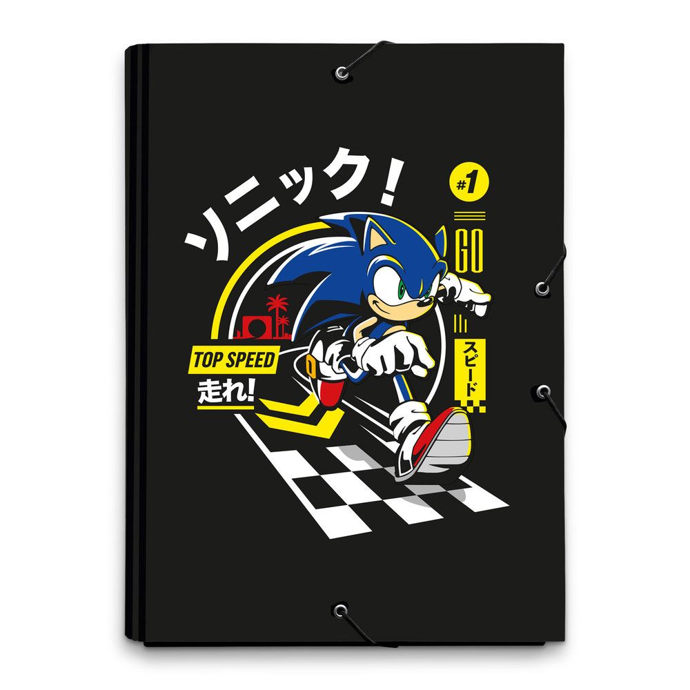 Folder Elastic cord A4 SONIC THE HEDGHOG