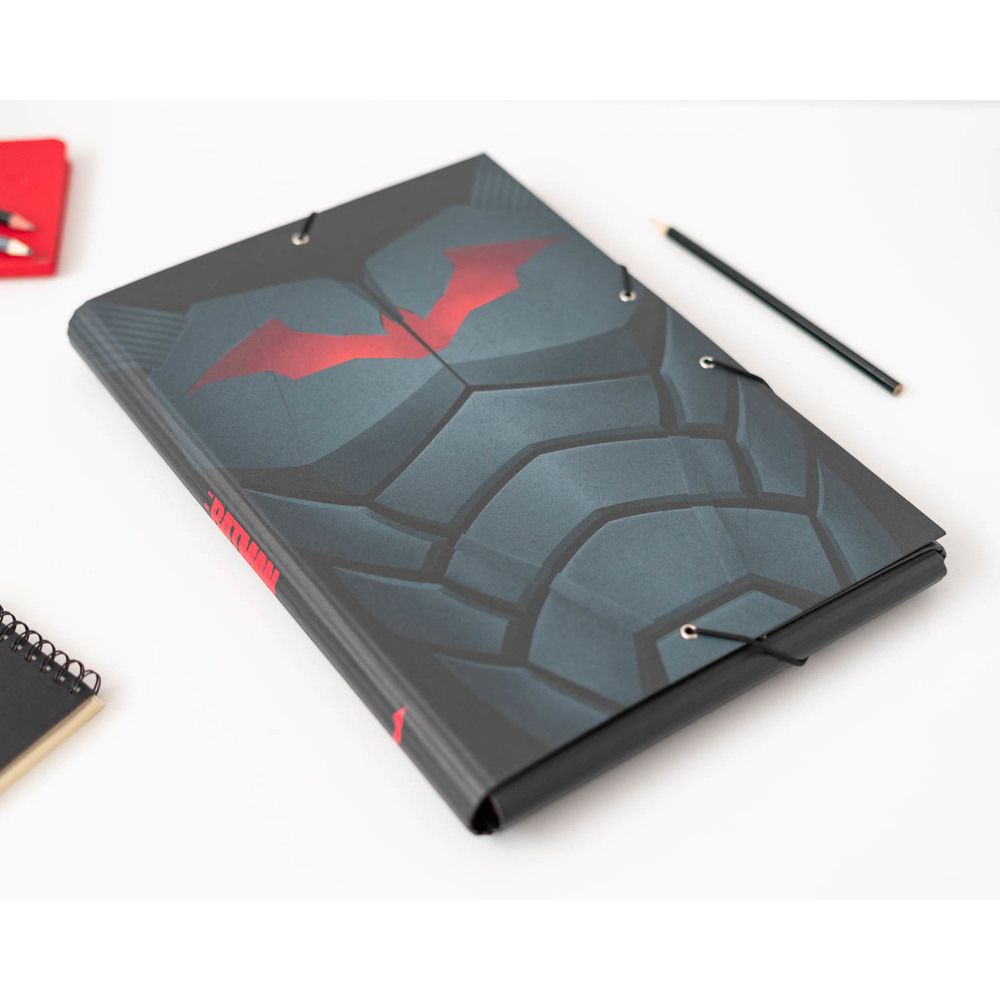Κουτί σκληρό, 3cm ράχη, με Λάστιχο A4 DC COMICS BATMAN