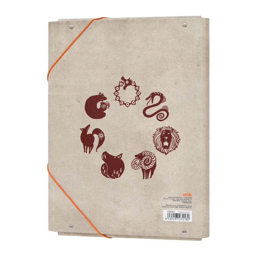 Κουτί σκληρό, 3cm ράχη, με Λάστιχο A4 THE SEVEN DEADLY SINS (Anime Collection)