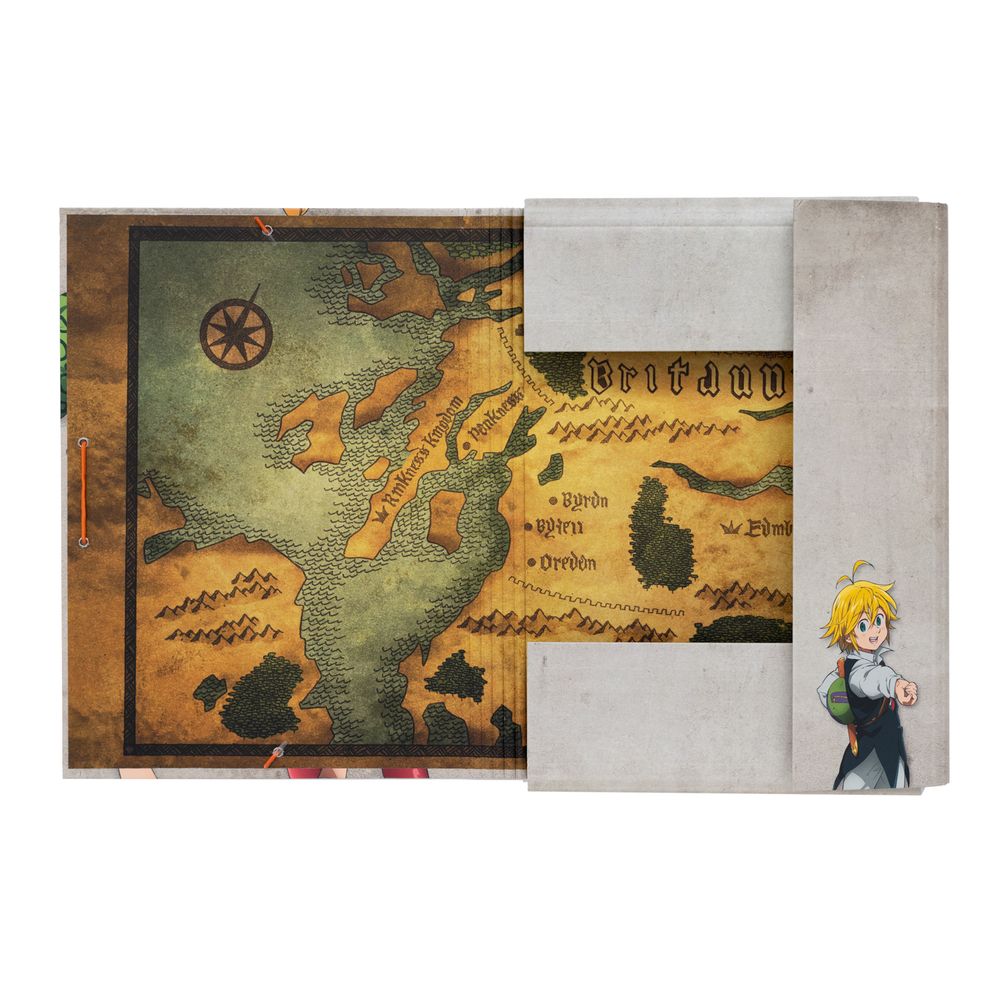 Κουτί σκληρό, 3cm ράχη, με Λάστιχο A4 THE SEVEN DEADLY SINS (Anime Collection)