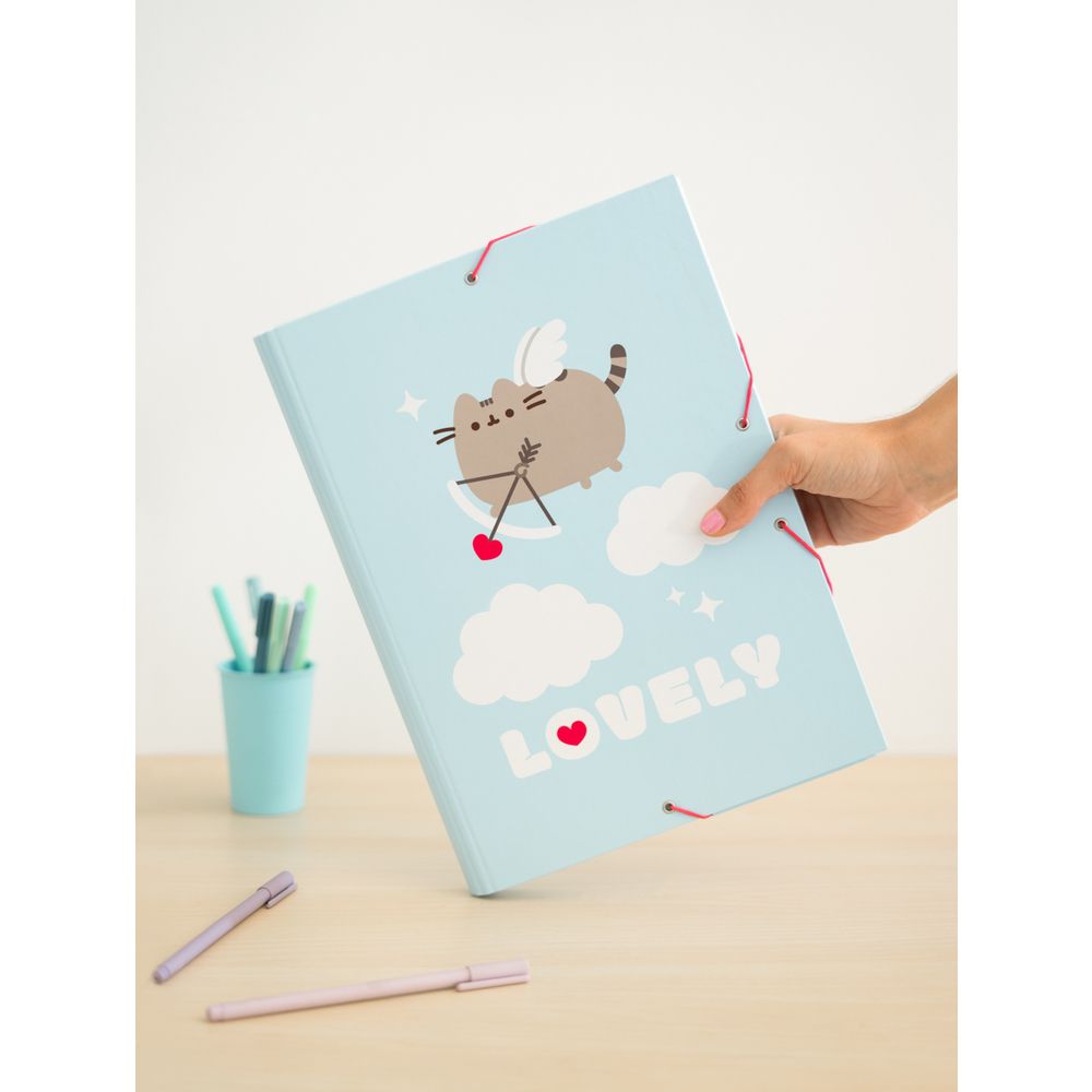 Folder Elastic cord A4 PUSHEEN Purrfect Love Collection