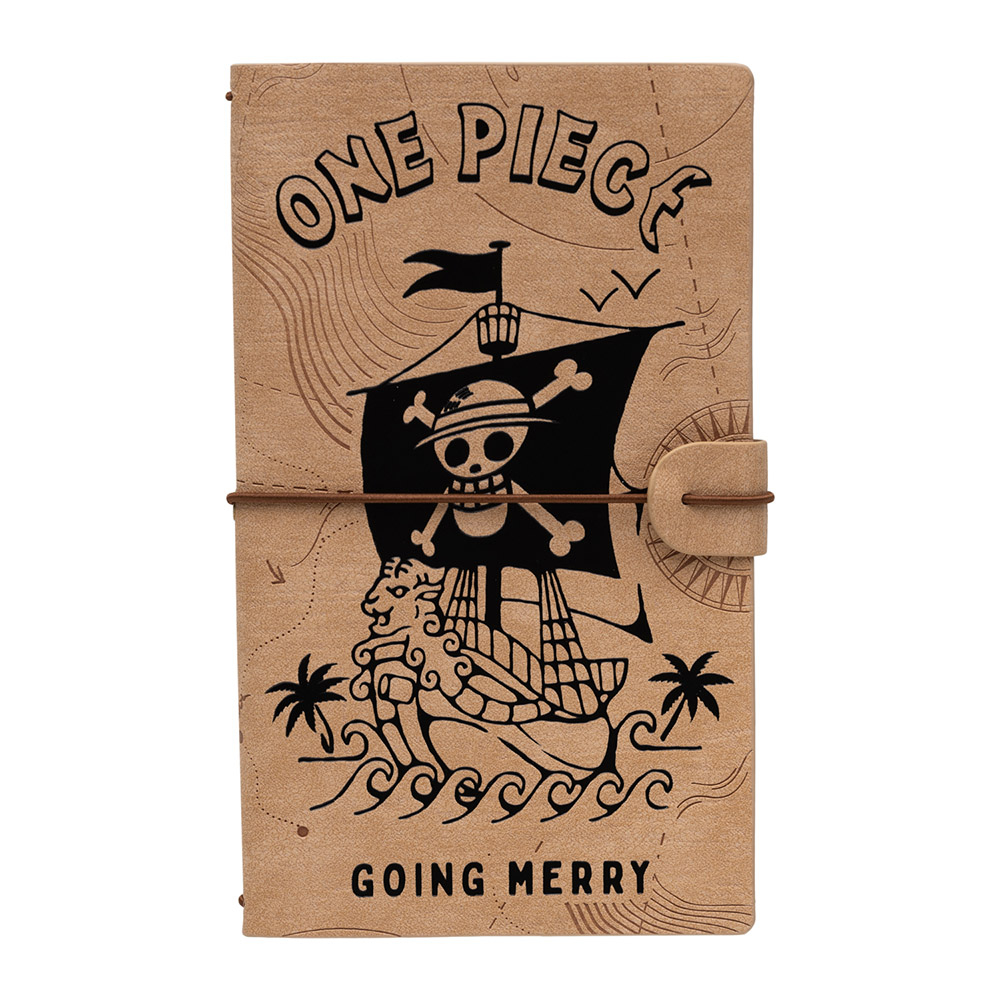 Synthetic Leather Soft Cover Travel Notebook 12X20 NETFLIX ONE PIECE Going Merry (Anime Collection)