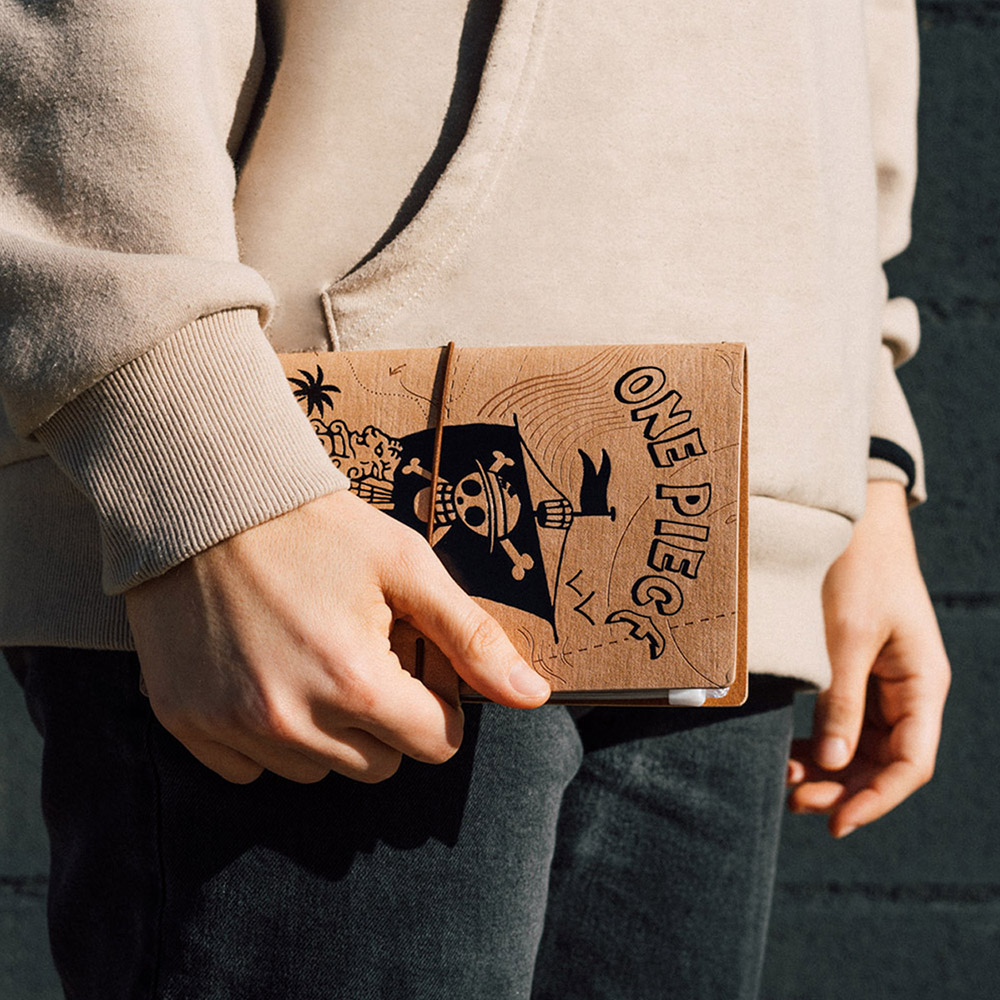 Synthetic Leather Soft Cover Travel Notebook 12X20 NETFLIX ONE PIECE Going Merry (Anime Collection)