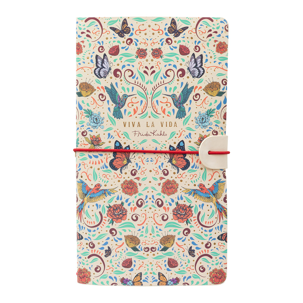 Synthetic Leather Soft Cover Travel Notebook 12X20 FRIDA KAHLO Viva la Vida