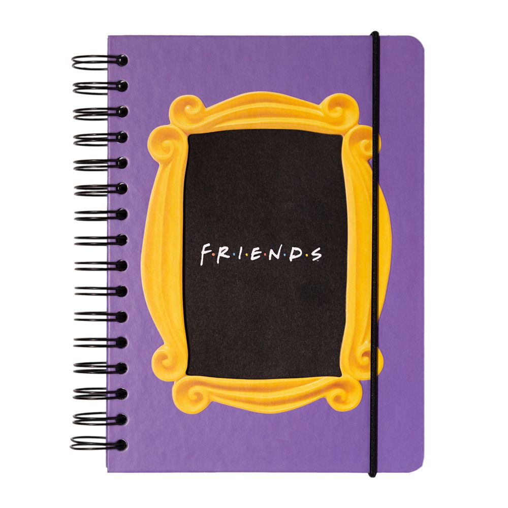 Τετράδιο Σπιράλ με Λάστιχο A5/15X21 με Τελίτσες FRIENDS