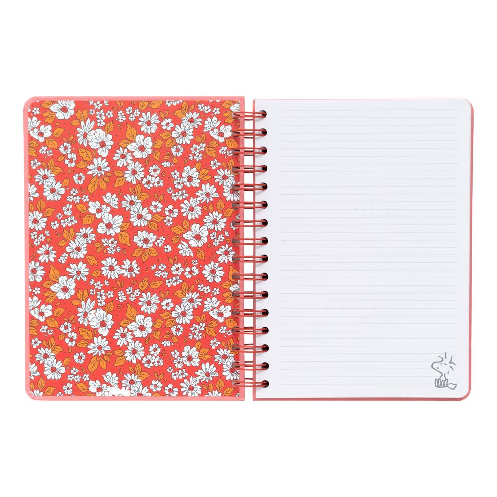 Τετράδιο Σπιράλ Ριγέ με Λάστιχο A5/15X21 SNOOPY Love Yourself