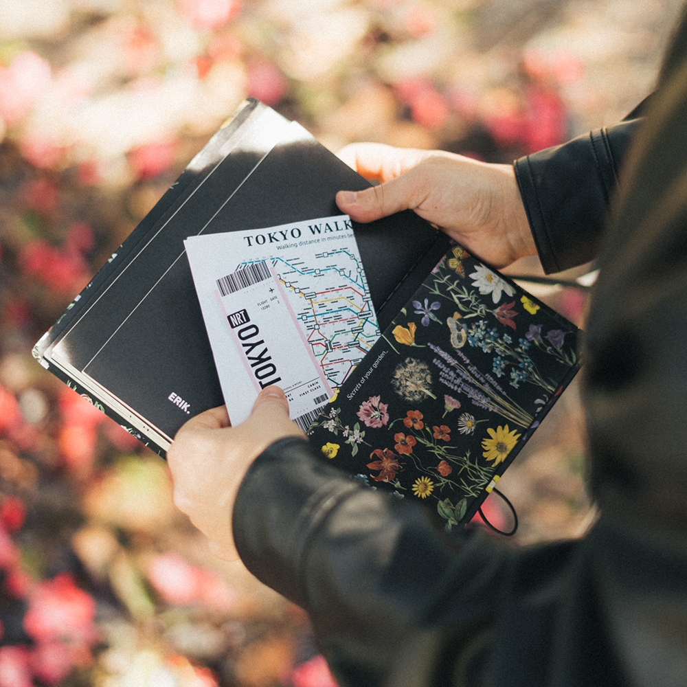 Triple Soft Cover Travel Notebook 13X22 SLEEPLESS GARDEN