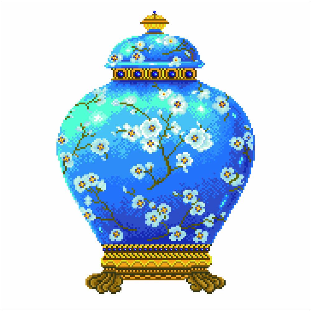 Diamond Dotz Βάζο Μπλε 52Χ52