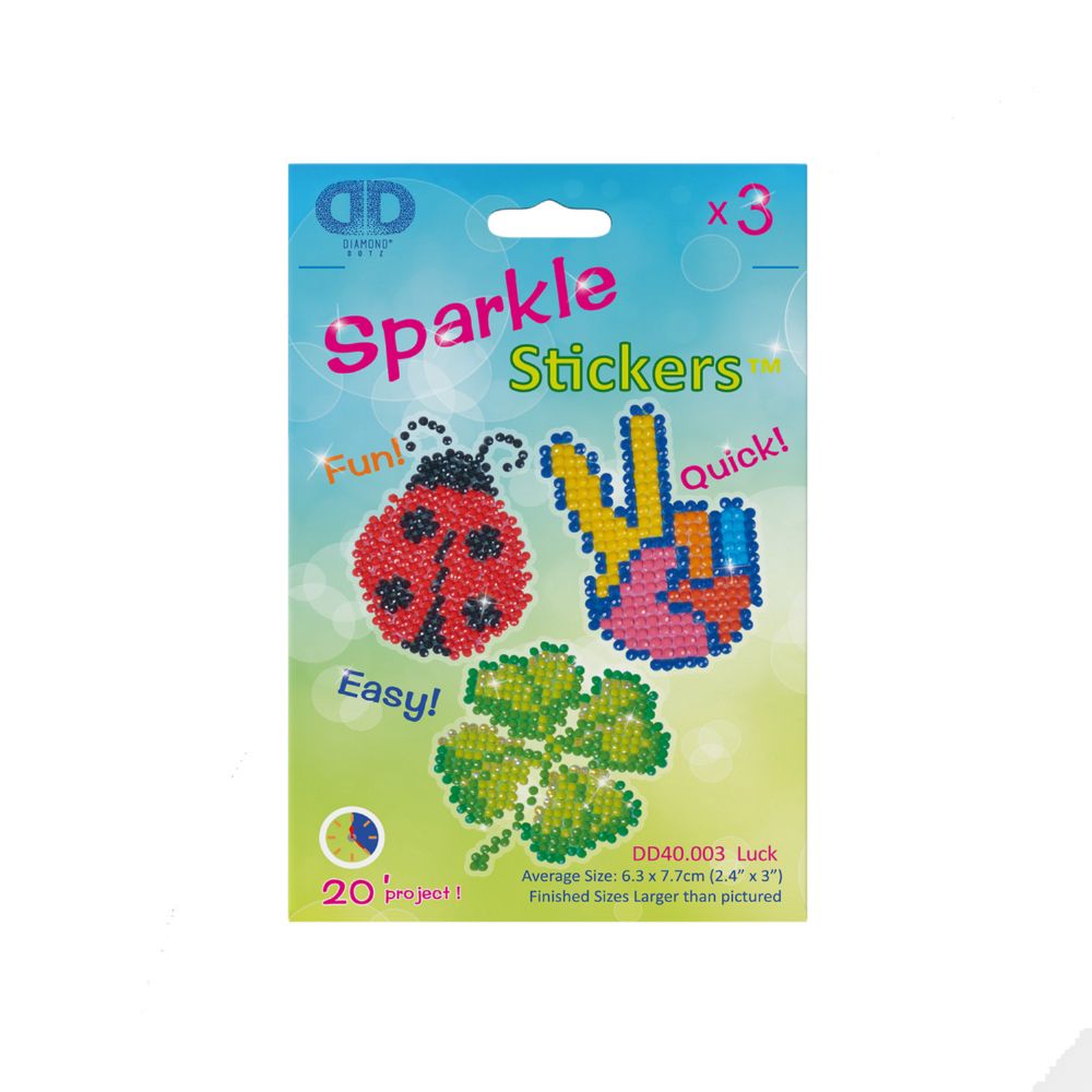 Diamond Dotz Sparkle Stickers Luck