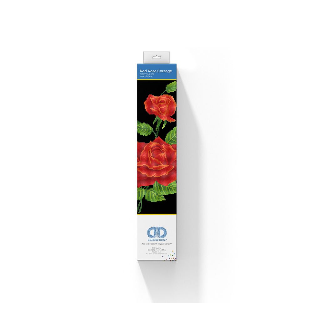 Diamond Dotz Red Rose Corsage 27X42