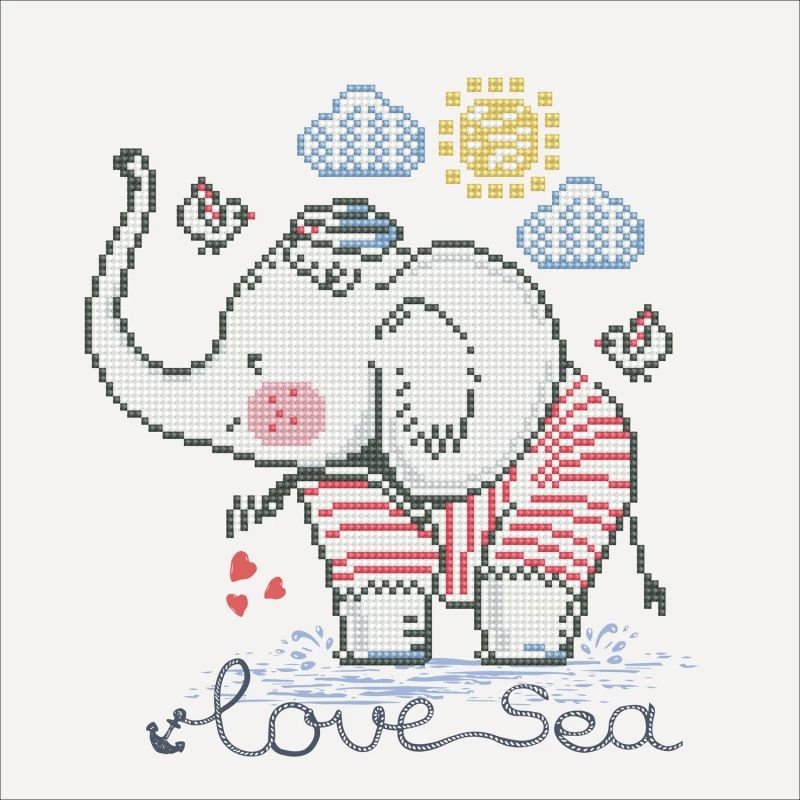 Diamond Dotz Love Sea 32X32