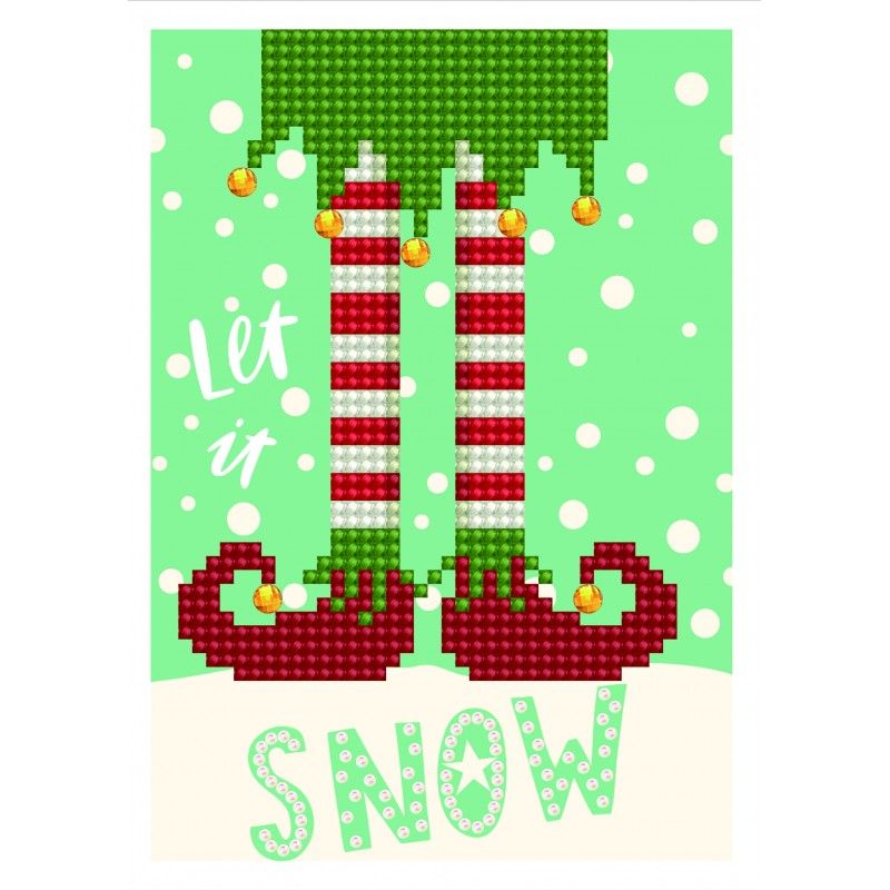 Diamond Dotz Greeting Card Let It Snow