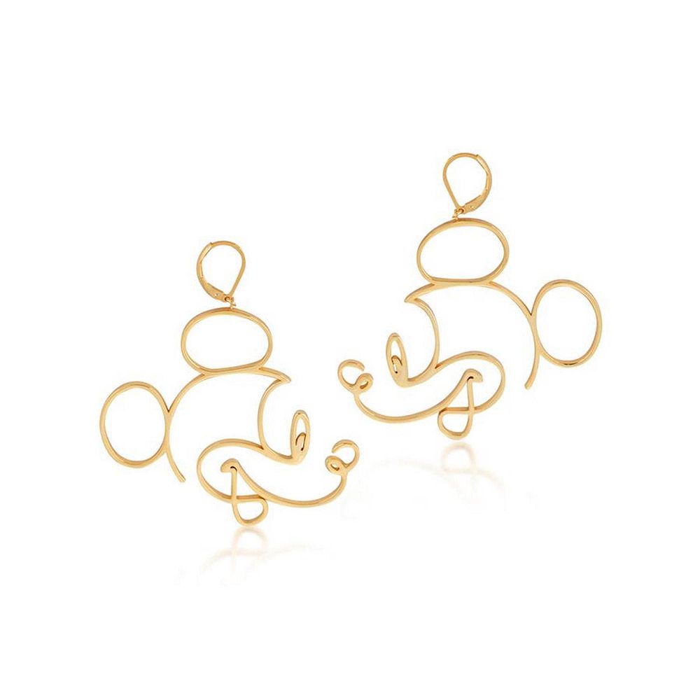 Gold 14kt Earrings DISNEY Mickey Mouse