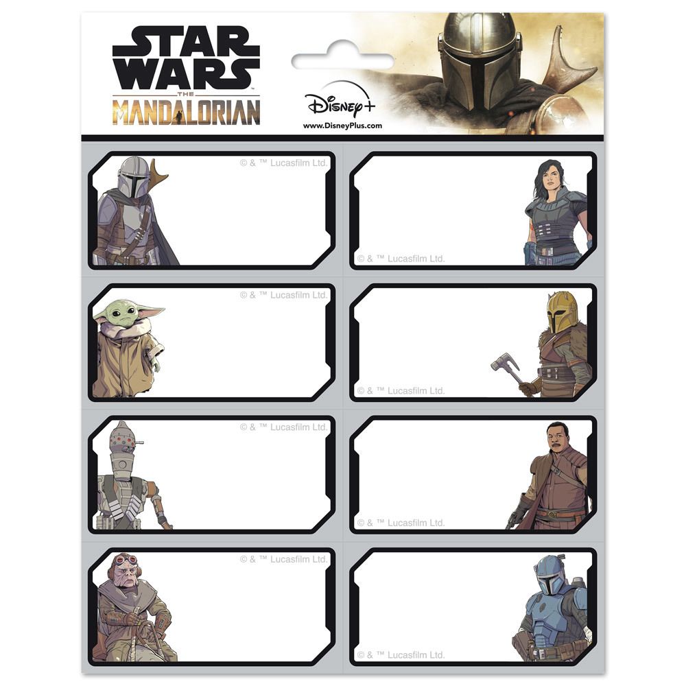 Sticky Labels 8x2 STAR WARS THE MANDALORIAN