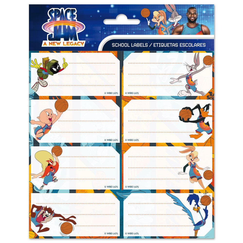 Sticky Labels 8x2 SPACE JAM