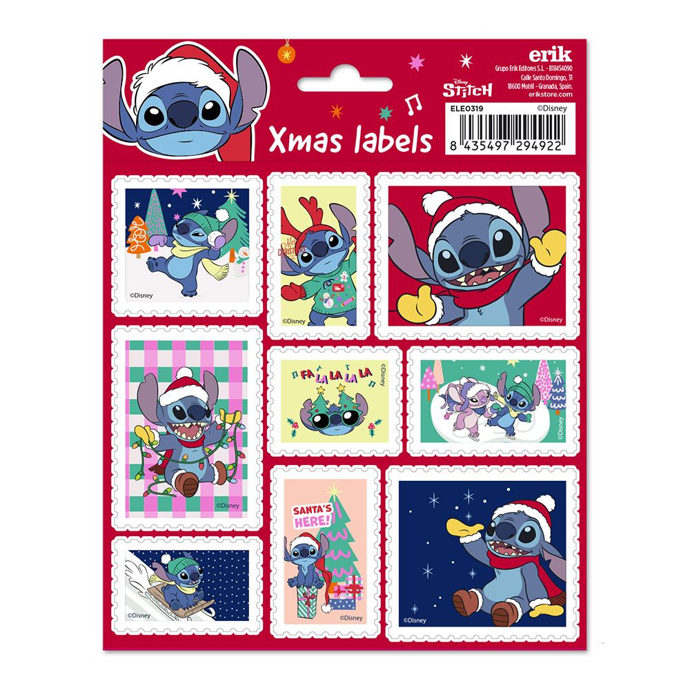 Sticky Labels 9X2 DISNEY Lilo & Stitch