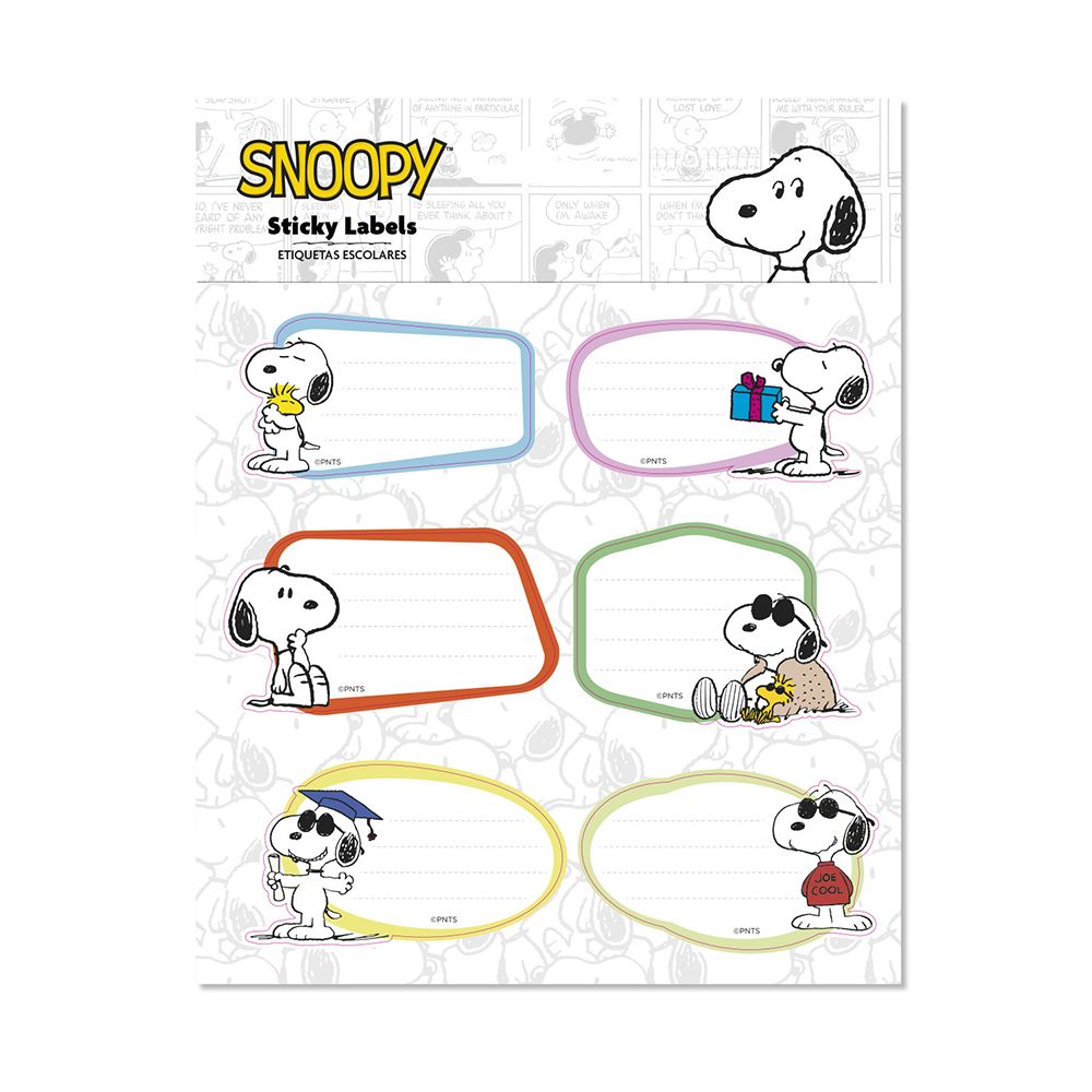 Αυτοκόλλητες Ετικέτες 9X2 SNOOPY