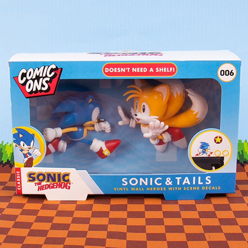3D Wall Stickers SONIC THE HEDGEHOG Sonic & Tails