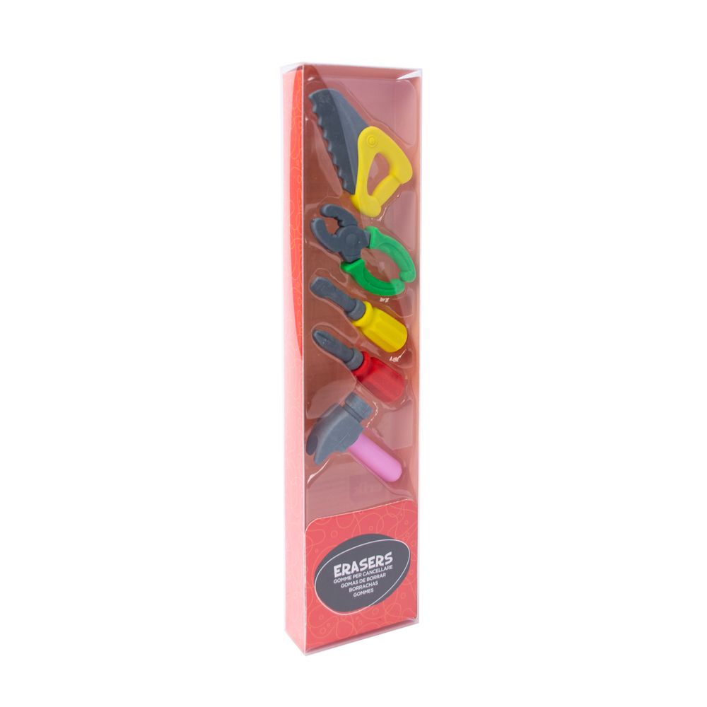Set 5 Erasers Tools