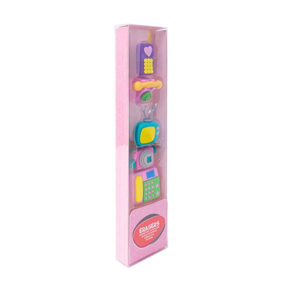 Set 5 Erasers Electronics