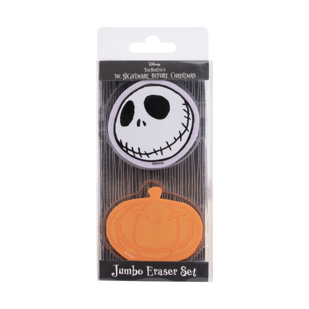 Set of 2 Jumbo Erasers DISNEY The Nightmare Before Christmas