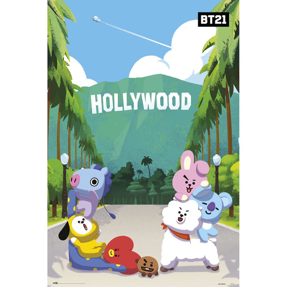 Poster 61Χ91.5cm BT21 Hollywood