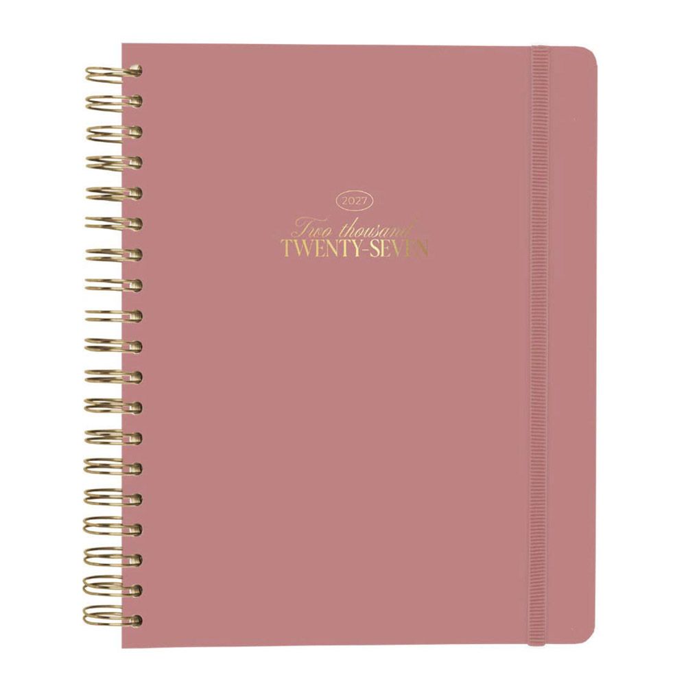 Premium Weekly Agenda 2027 Wire-o 12 Months 18Χ21,5cm BAMBINA ROSE NUDE by Kokonote