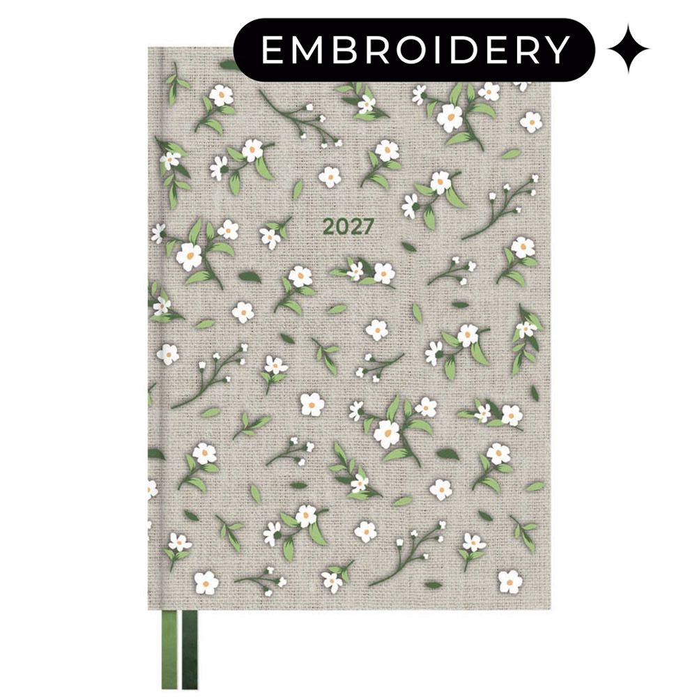 Premium Weekly Diary 2027 12 Months 15X21,5cm GAIA COZY BLOOM by Kokonote