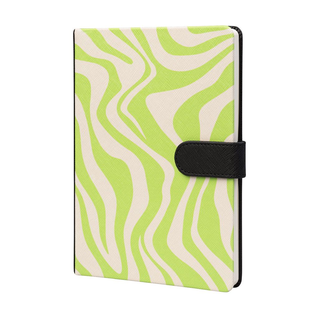 Premium A5 Notebook Faux Leather KOKONOTE LUXE Neon Tracks