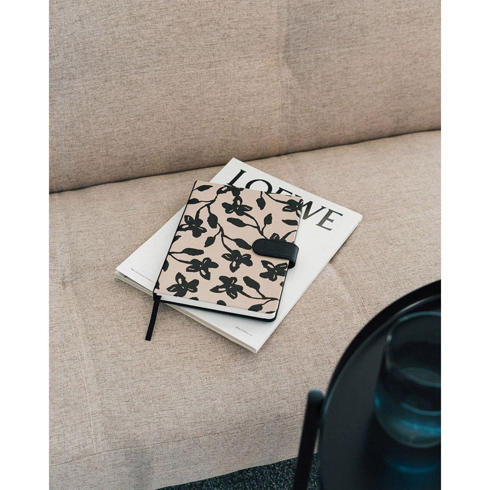 Premium A5 Notebook Faux Leather KOKONOTE LUXE Midnight Dahlia