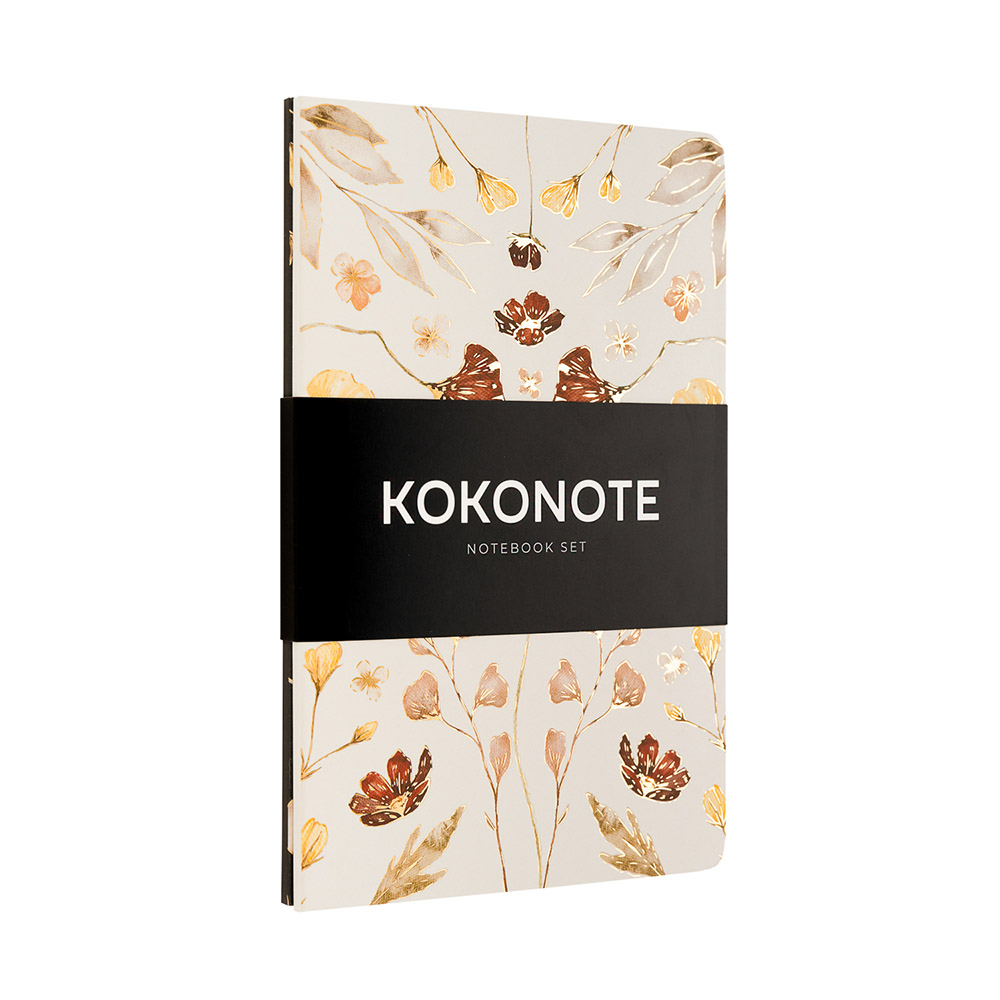 Pack of 2 Notebooks Α5 KOKONOTE Jour Florale