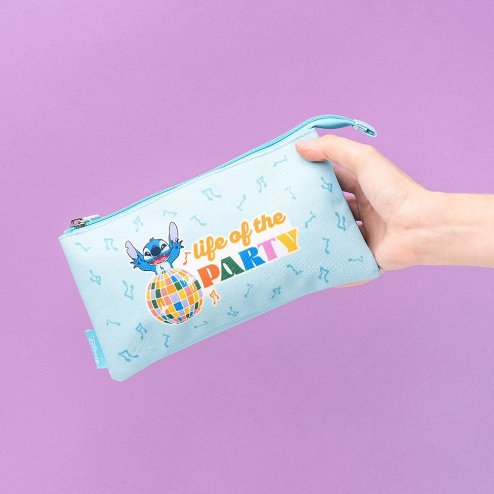 Triple Pencil case 22cm DISNEY Lilo & Stitch Waves