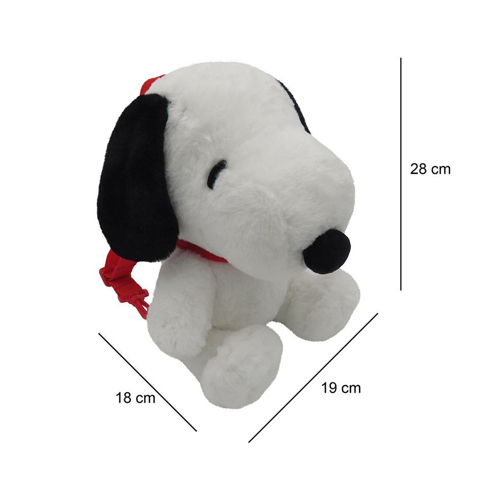 SNOOPY Soft Plush Backpack 28cm